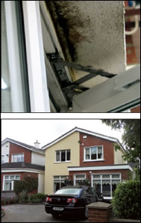 A house in Castleknock before and after upgrading by Joseph Little Architects