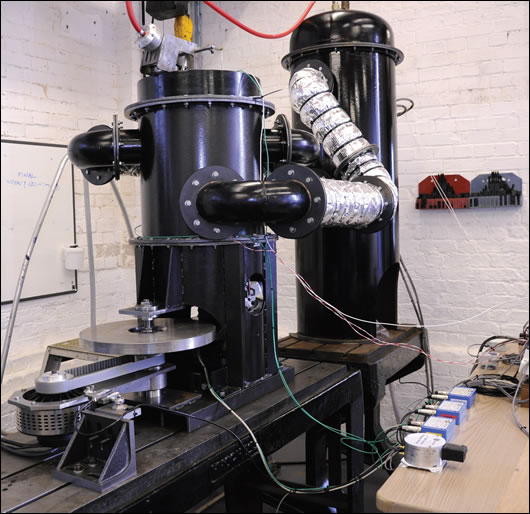 Isentropic's second prototype reversible heat engine Isentropic's second prototype reversible heat engine