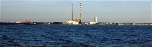 The efficiency of Ireland’s electricity production has improved as older, less efficient power plants have been closed and replaced by modern gas plants and renewable energy. Dublin’s iconic Poolbeg chimneys puffed for the last time in 2010 when the site’s oil-burning electricity plant was shut The efficiency of Ireland’s electricity production has improved as older, less efficient power plants have been closed and replaced by modern gas plants and renewable energy. Dublin’s iconic Poolbeg chimneys puffed for the last time in 2010 when the site’s oil-burning electricity plant was shut