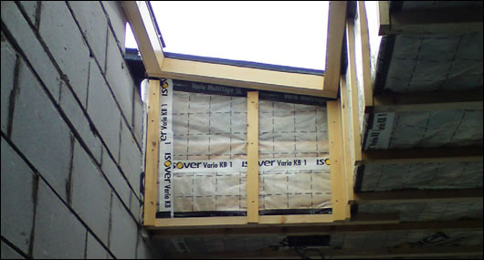 Architect Bobby Conroy specified the Isover Vario airtightness system throughout the build