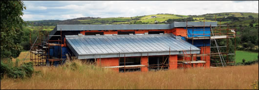 Natural zinc roofing