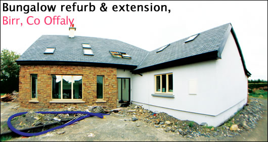 Bungalow refurb & extension, Birr, Co Offaly Bungalow refurb & extension, Birr, Co Offaly