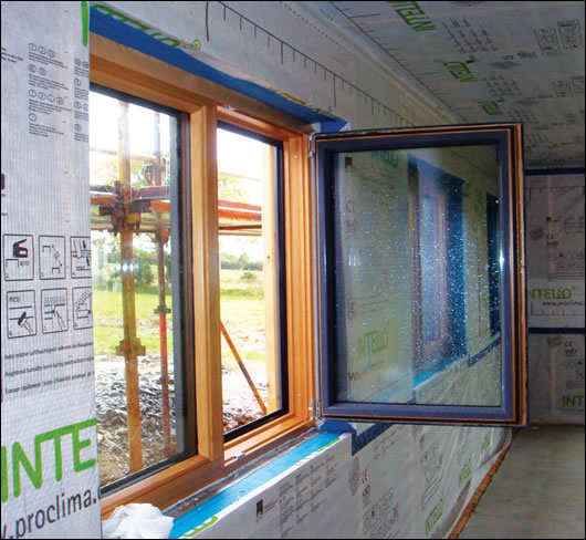 Premium Maxi Passive House Institute certified windows and Pro Clima airtightness system