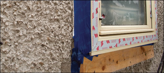 Munster Joinery Future Proof PassiV windows sit proud of the wall to maintain a complete insulation layer