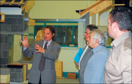 MosArt’s Art McCormack describes the minutiae of passive house at the FÁS passive house tradespeople course in Finglas