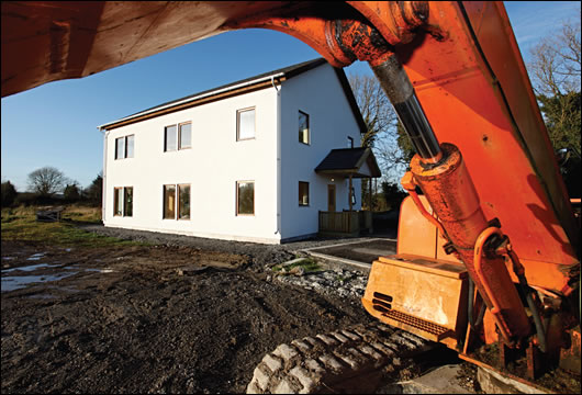 an uncertified passive house by Galway-based Scandinavian Homes in Cloughjordan, Co Tipperary