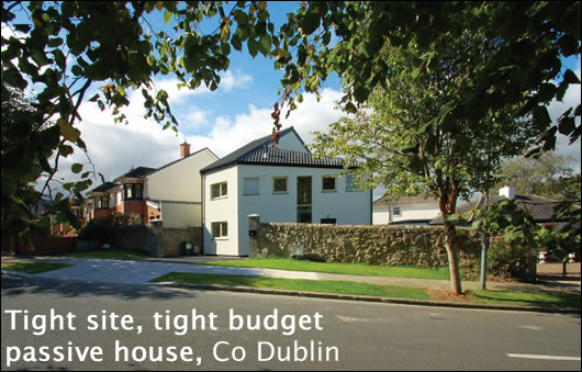 Tight site, tight budget passive house