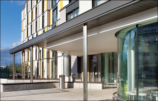 At six-storeys high, the latest phase of Roebuck Hall will be home to hundreds of UCD students At six-storeys high, the latest phase of Roebuck Hall will be home to hundreds of UCD students