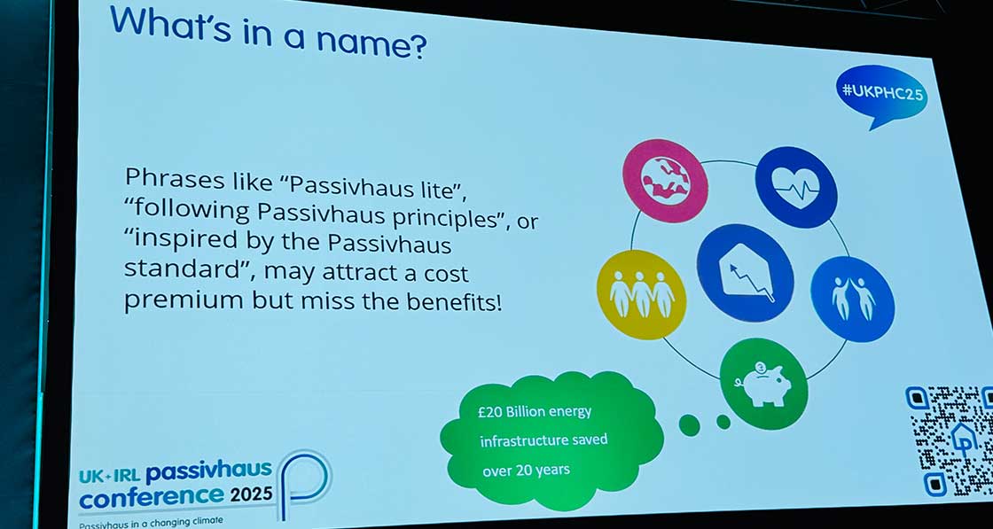 Passivhaus Trust director Sarah Lewis warned of using the term passive house too loosely.