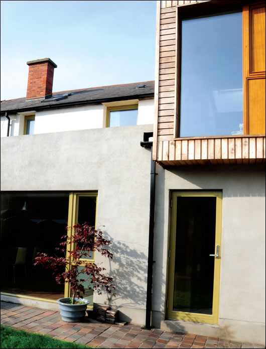 Two new extensions were added to increase space, one to the rear ground floor (above); and another two storey extension at the side of the house Two new extensions were added to increase space, one to the rear ground floor (above); and another two storey extension at the side of the house