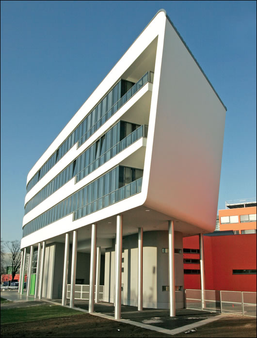 Techbase in Vienna, the headquarters of prominent test house Arsenal Research. Heat pump suppliers told Construct Ireland that Arsenal will certify the performance of a range of heat pumps based on testing a sample of the range Techbase in Vienna, the headquarters of prominent test house Arsenal Research. Heat pump suppliers told Construct Ireland that Arsenal will certify the performance of a range of heat pumps based on testing a sample of the range