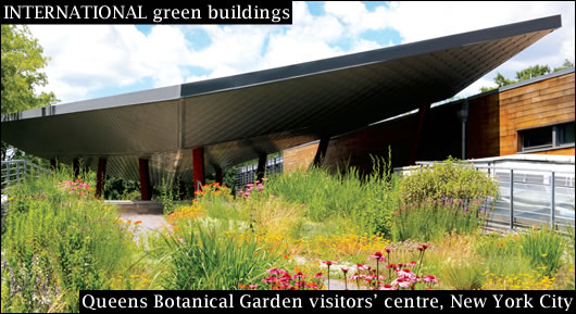 Queens Botanical Garden visitors' centre, New York City Queens Botanical Garden visitors' centre, New York City