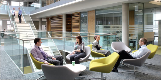 The new offices are proving to be a very comfortable and pleasant working environment for Graham’s employees The new offices are proving to be a very comfortable and pleasant working environment for Graham’s employees